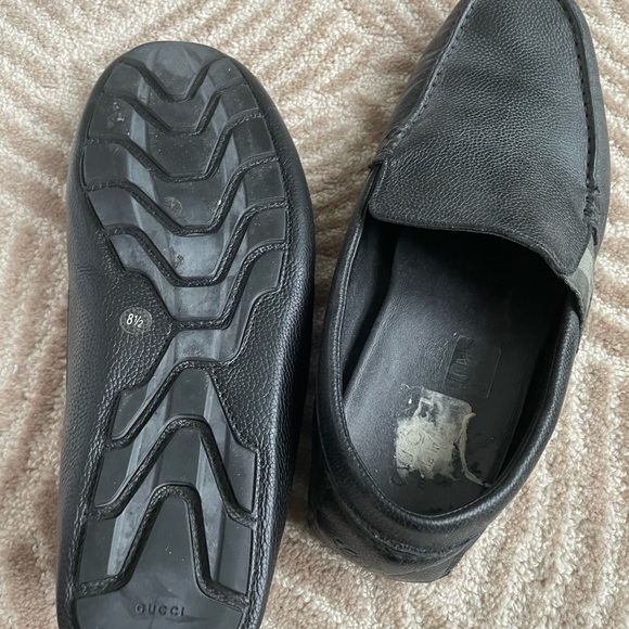Gucci Black Loafers Slip-On Leather Shoes main image 8